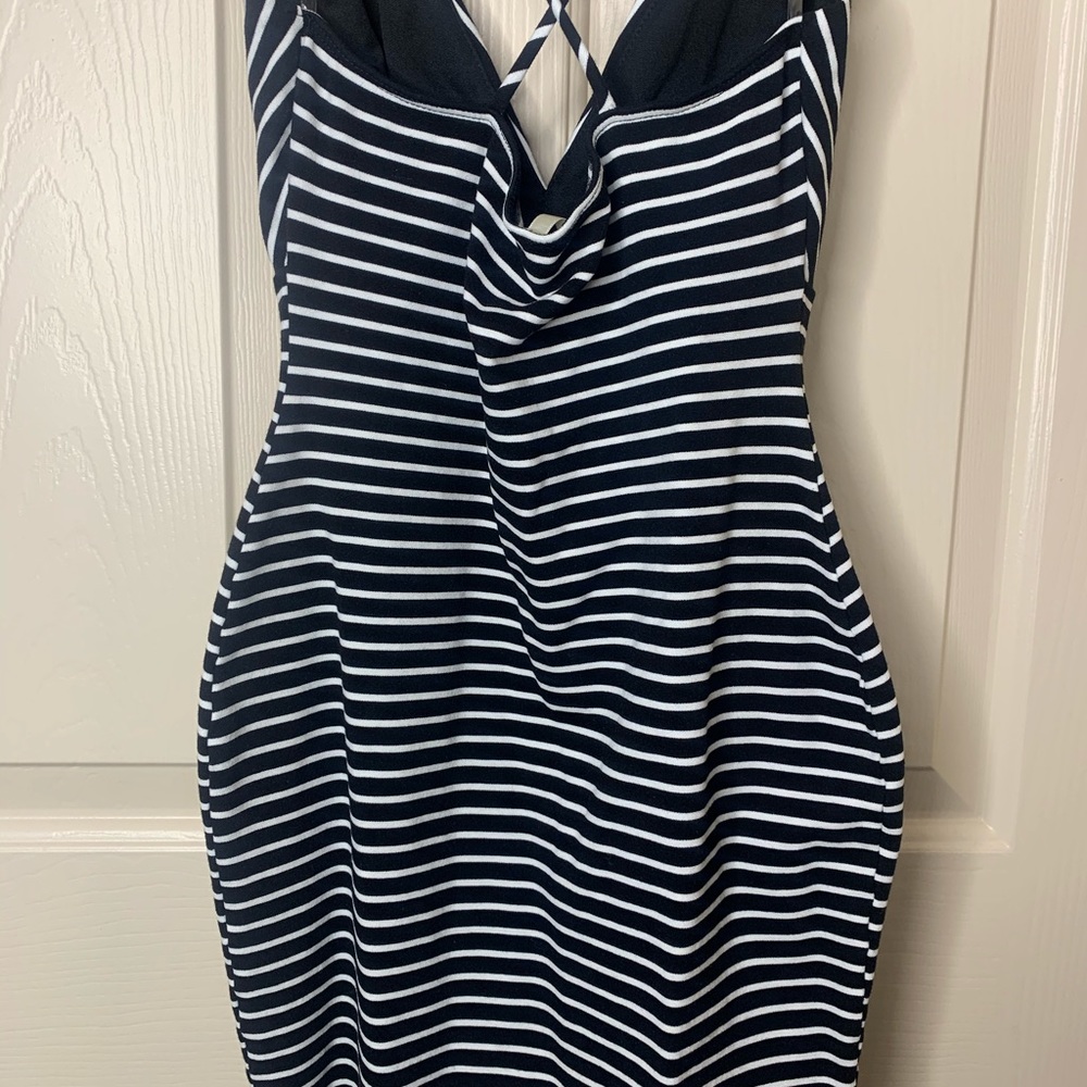 Black stripped dress